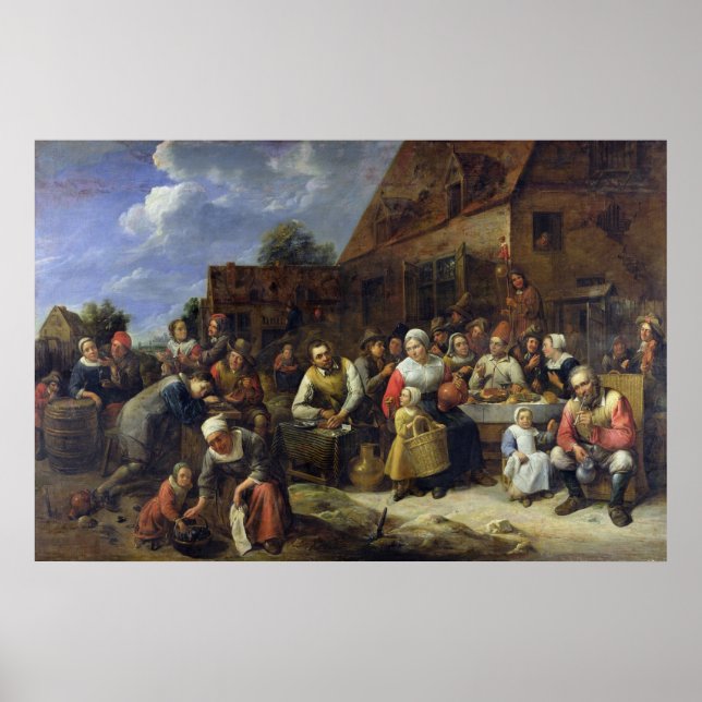 Póster Banquete de aldea (Frente)