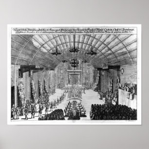 Póster Banquete en el Romer Pasillo en Frankfurt-am-Main