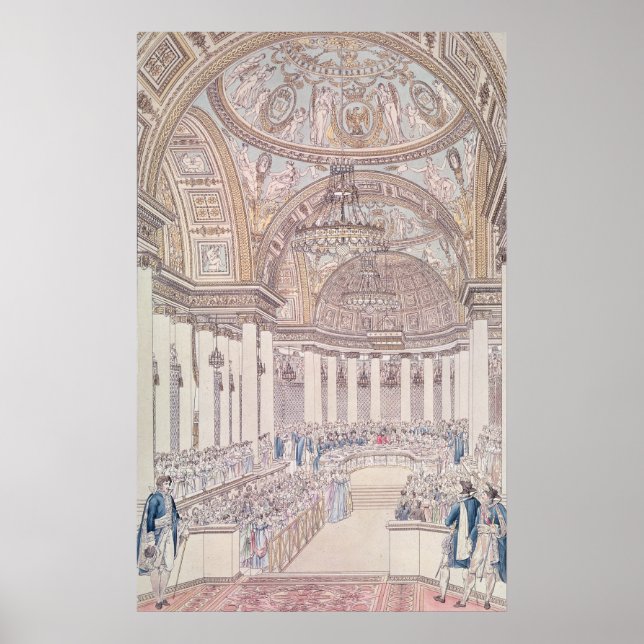 Póster Banquete imperial en el Gran Salón (Frente)