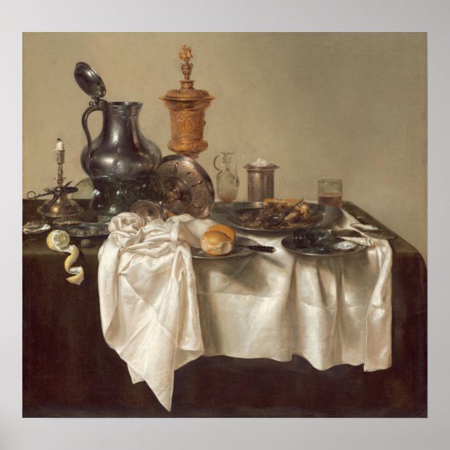 Póster Banquete - Willem Claesz Heda Poster Bella Artes (Frente)