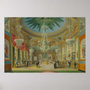 Póster Banqueting Room, from 'Views of Royal Pavilion