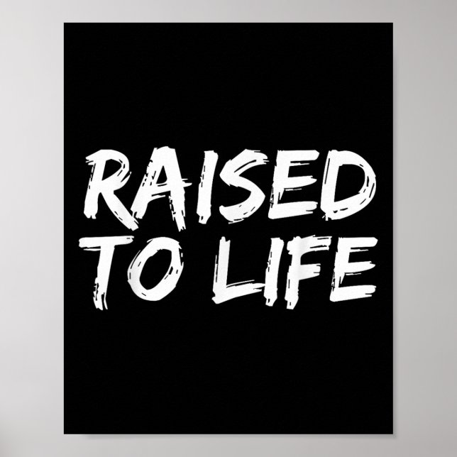 Póster Baptism Gift New Christians Baptismal Quote Raised (Frente)