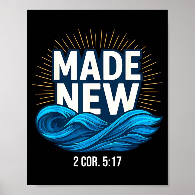 Póster Baptized Made New Baptism  (Frente)