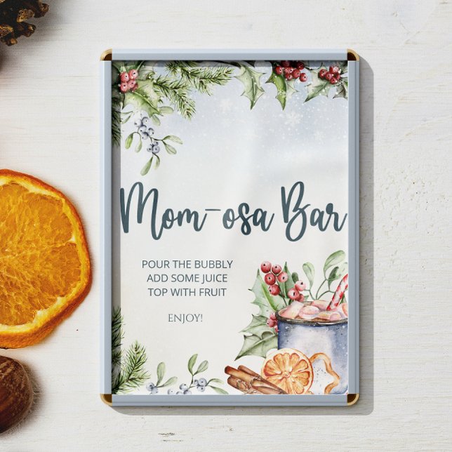 Póster Bar Baby Shower Mom-osa de invierno acogedor (Subido por el creador)