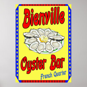 Póster Bar Bienville Oyster