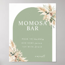 Bar Boho Momosa Pampas Grass
