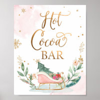 Bar de cacao caliente Chocolate Sleigh Chica Rótul