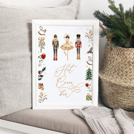 Póster Bar de cacao caliente nutcracker azúcar plum cumpl