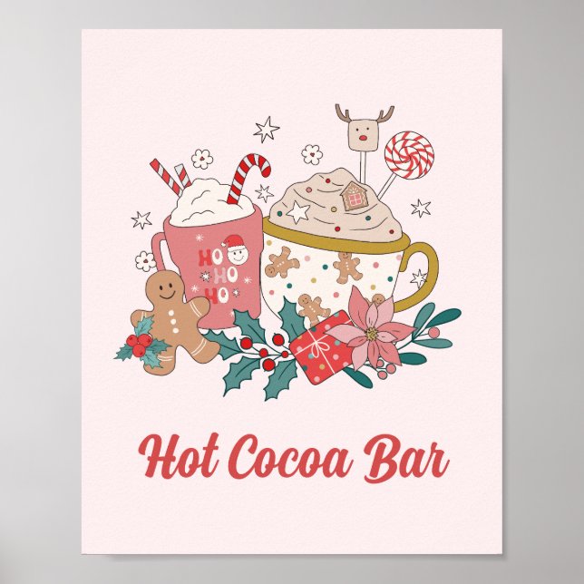 Póster Bar de Chocolate Caliente (Frente)