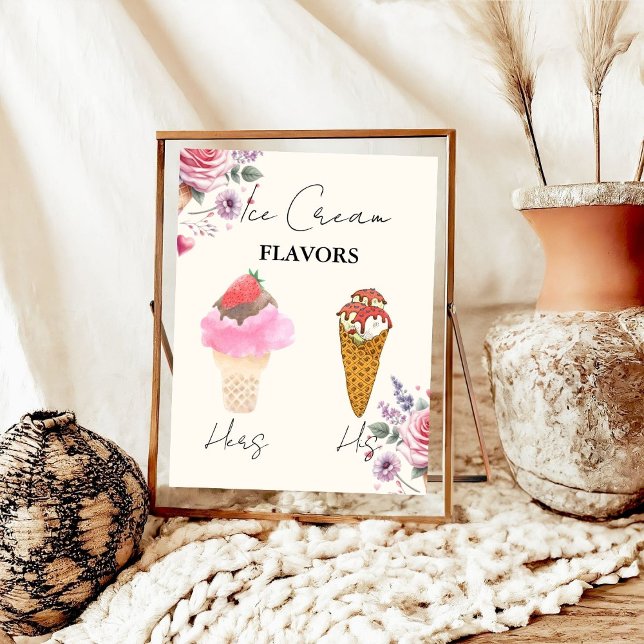 Póster Bar de ducha con flores de crema de hielo (Subido por el creador)