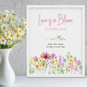 Póster Bar de Flores Amor en Flor Wildflower Meadow