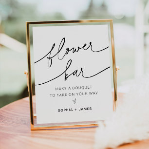Póster Bar de flores EVERLEIGH, haz tu Rótulo de Bouquet