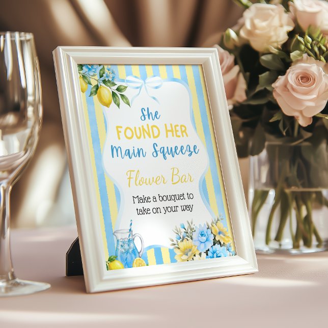Póster Bar de Flores Floral Blue Main Squeeze para Desped (Subido por el creador)