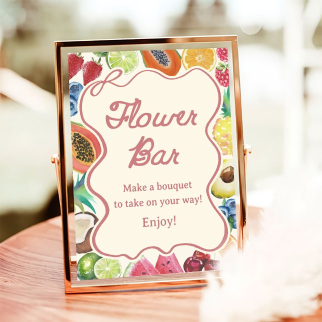 Póster Bar de Flores para Despedida de Soltera Fresh Off  (Subido por el creador)