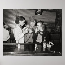 Póster Bar de Luisiana, 1938. Foto Vintage