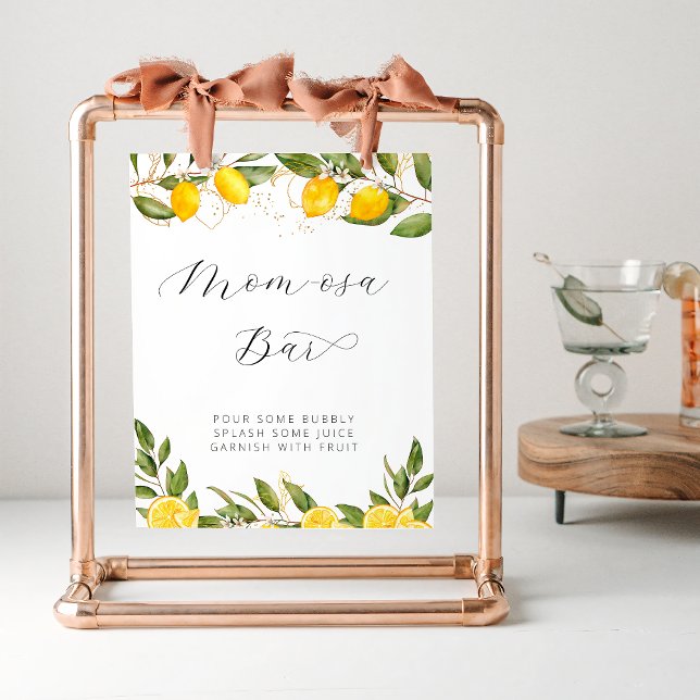 Póster Bar de Mamá-osa con limón de verano brillante (Subido por el creador)