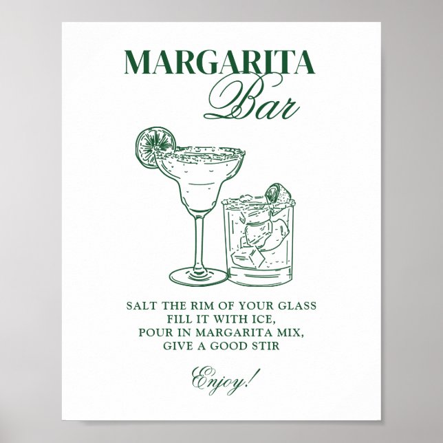 Póster Bar de Margarita (Frente)