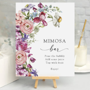 Póster Bar de Mimosa Colorido