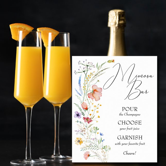 Póster Bar de Mimosa para Desayuno Nupcial de Flor Silves (Subido por el creador)