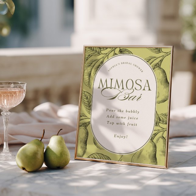 Póster Bar de Mimosa para Despedida de Soltera 'Pareja Pe (Subido por el creador)
