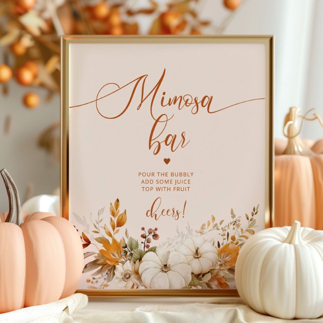 Póster Bar de mimosa rústico de otoño (Subido por el creador)