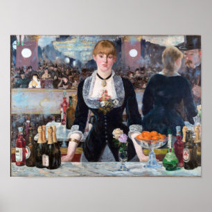 Póster Bar en el Folies-Bergere, Manet