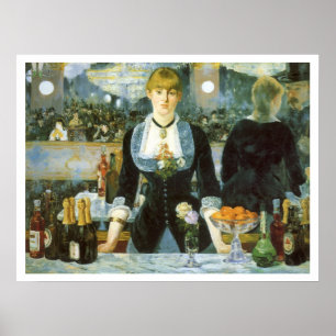 Póster Bar en el Folies Bergere por Edouard Manet