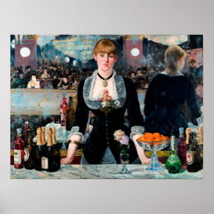 Póster Bar en el Folies-Bergère por Édouard Manet