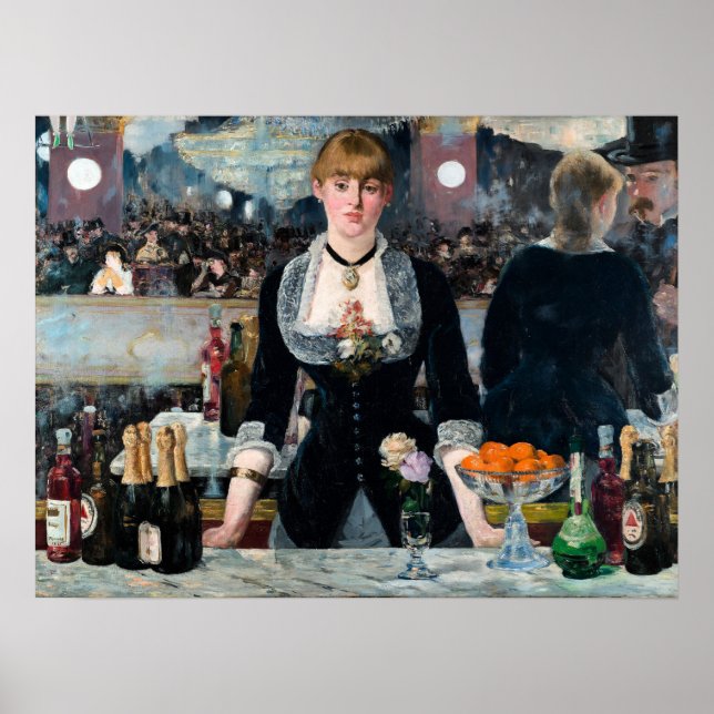 Póster Bar en el Folies-Bergère por Édouard Manet (Frente)