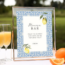 Bar mediterráneo Tiles Amalfi Capri Mimosa