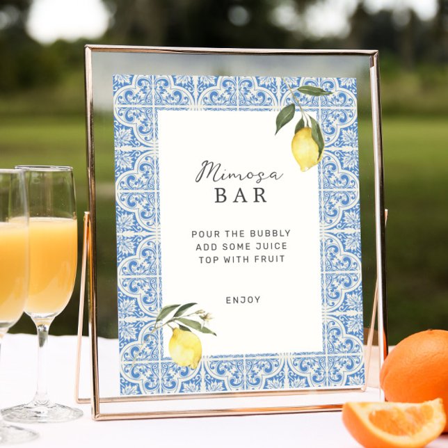 Póster Bar mediterráneo Tiles Amalfi Capri Mimosa (Subido por el creador)