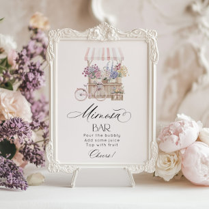 Póster Bar Mimosa Elegant Provence fuera del mercado