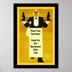 Póster Bar/Restaurante personalizado