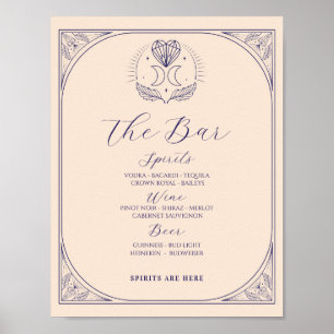 Póster Bar Rótulo Tarot Rótulo Boda Recepción Estrellas C