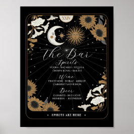 Póster Bar Rótulo Tarot Rótulo Boda Recepción Halloween