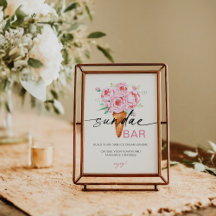 Bar Sundae Helado Crema De Hielo Tocado Rótulo Tem