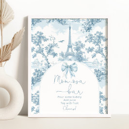 Póster Bar Toile de Jouy French Bow Momosa