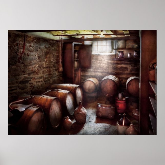 Póster Bar - Vino - La Bodega de Vino (Frente)