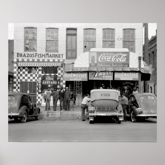Póster Bar y restaurante, 1939. Foto antigua (Frente)
