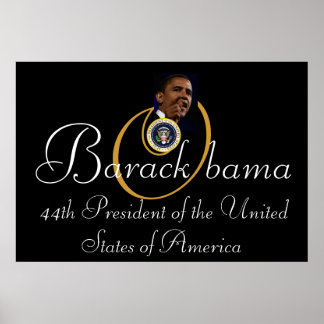 Póster Barack Obama 44º presidente 52 "x35" conmemorativo