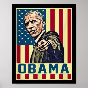 Póster Barack Obama 44º Presidente De Ee.Uu. Vintage El A