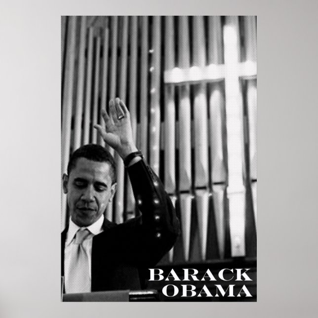 Póster Barack Obama B&W (Frente)