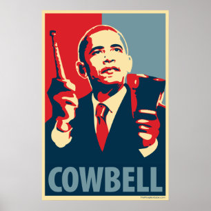Póster Barack Obama - cencerro: Poster de OHP