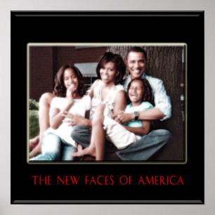PÓSTER BARACK OBAMA: EL NUEVO PRIMER POSTER DE LA FAMILIA