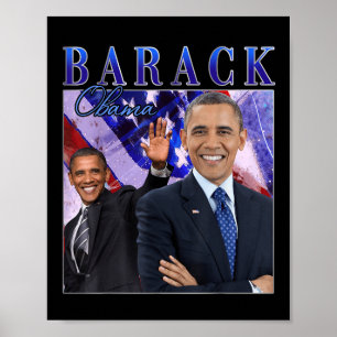 Póster Barack Obama estilo retro vintage
