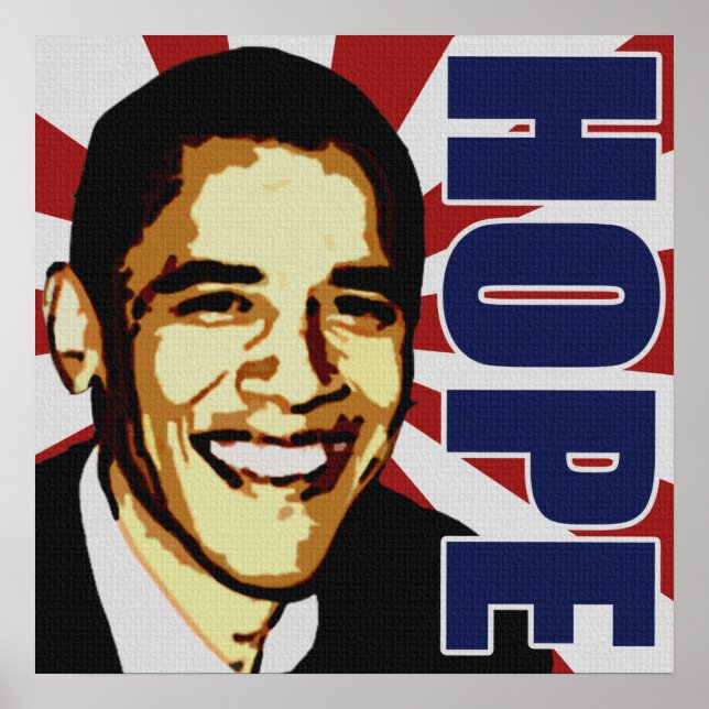 Póster Barack Obama Poster de Esperanza (Frente)