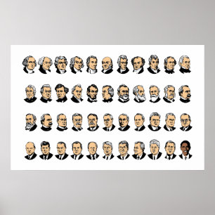 Póster Barack Obama - Presidentes De Los Estados Unidos