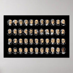 Póster Barack Obama - Presidentes De Los Estados Unidos