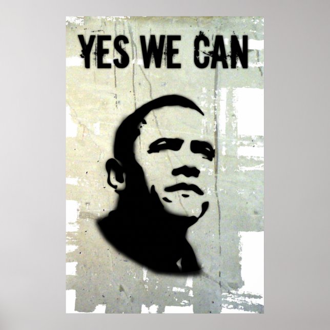 Póster Barack Obama: SÍ, PODEMOS (Consejo) (Frente)
