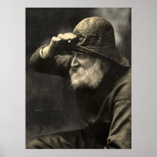 Póster Barba antigua náutica del pescador inglés del